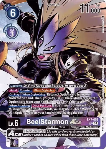 BeelStarmon ACE (Alternate Art) (Box Topper) (EX7-059 SR), Special Limited Set — Digimon card price