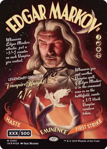 Edgar Markov (Showcase) (Serial Numbered) (Double Rainbow Foil) (491), Innistrad Remastered — Magic card price