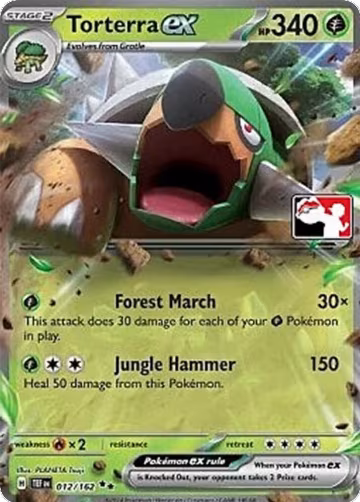 Torterra ex - 012/162 (012/162), Prize Pack Series Cards — Pokémon card price