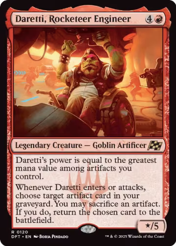 Daretti, Rocketeer Engineer (120), Aetherdrift — Magic card price