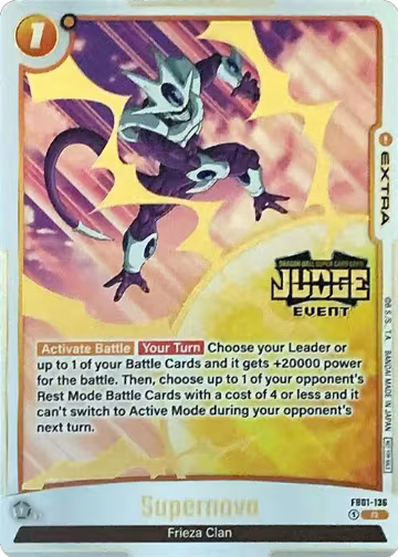 Supernova (Judge Pack (Event Judge) 01) (FB01-136), Tournament and Championship Promos — DB Fusion card price