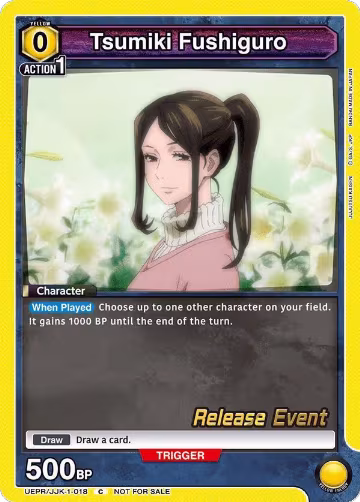 Tsumiki Fushiguro (UEPR/JJK-1-018), Jujutsu Kaisen Release Event Cards — Union Arena card price