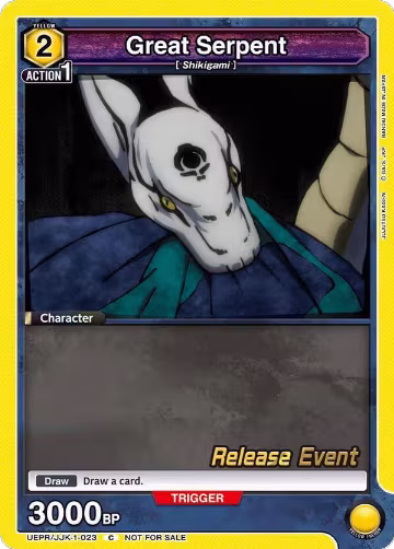 Great Serpent (UEPR/JJK-1-023), Jujutsu Kaisen Release Event Cards — Union Arena card price