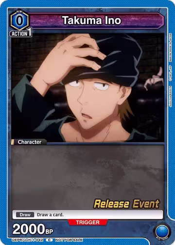 Takuma Ino (UEPR/JJK-1-042), Jujutsu Kaisen Release Event Cards — Union Arena card price