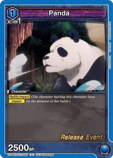 Panda (055) (UEPR/JJK-1-055), Jujutsu Kaisen Release Event Cards — Union Arena card price