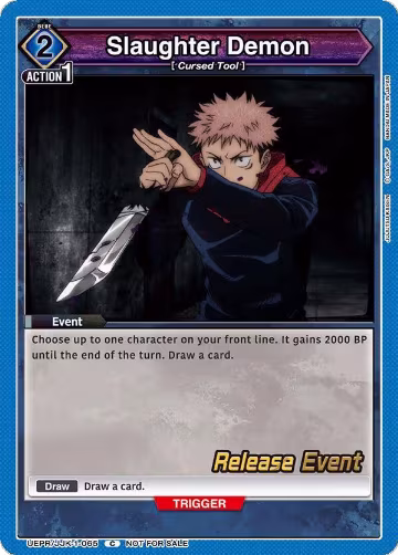 Slaughter Demon (UEPR/JJK-1-065), Jujutsu Kaisen Release Event Cards — Union Arena card price