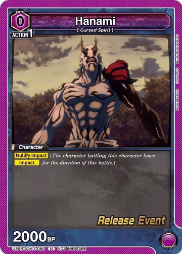 Hanami (090) (UEPR/JJK-1-090), Jujutsu Kaisen Release Event Cards — Union Arena card price