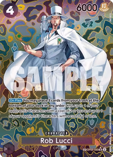 Rob Lucci (SP) (OP05-093), Emperors in the New World — One Piece card price