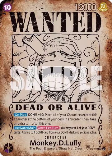 Monkey.D.Luffy (Wanted Poster) (OP05-119), Emperors in the New World — One Piece card price