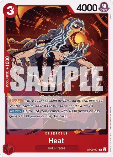 Heat (OP09-007), Emperors in the New World — One Piece card price