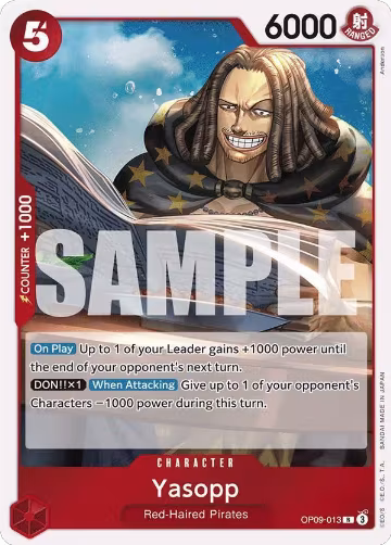 Yasopp (OP09-013), Emperors in the New World — One Piece card price
