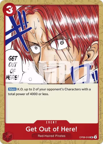 Get Out of Here! (OP09-018), Emperors in the New World — One Piece card price