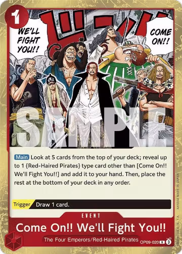 Come On!! We'll Fight You!! (OP09-020), Emperors in the New World — One Piece card price