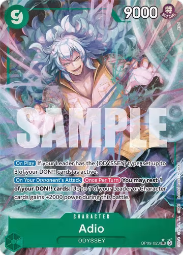 Adio (Parallel) (OP09-023), Emperors in the New World — One Piece card price