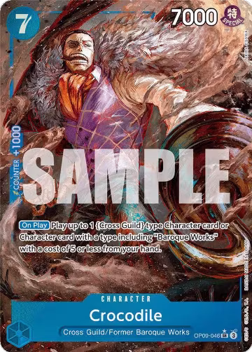 Crocodile (046) (Parallel) (OP09-046), Emperors in the New World — One Piece card price