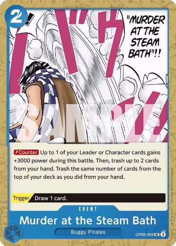 Murder at the Steam Bath (OP09-059), Emperors in the New World — One Piece card price