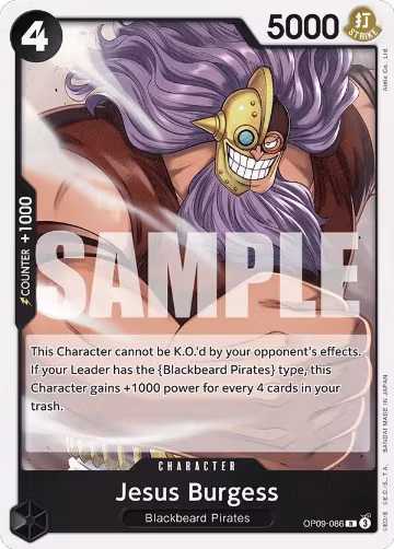 Jesus Burgess (OP09-086), Emperors in the New World — One Piece card price