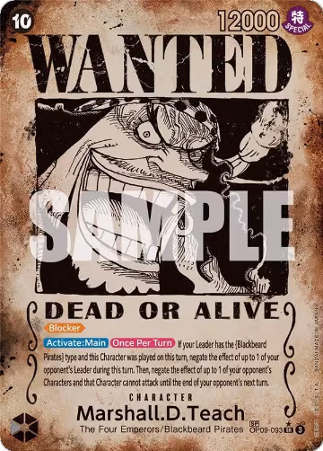 Marshall.D.Teach (093) (Wanted Poster) (OP09-093), Emperors in the New World — One Piece card price