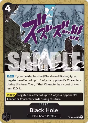 Black Hole (OP09-098), Emperors in the New World — One Piece card price