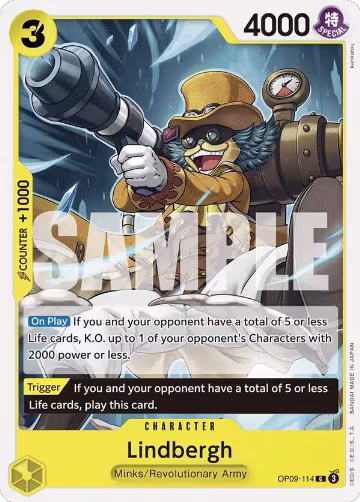 Lindbergh (OP09-114), Emperors in the New World — One Piece card price