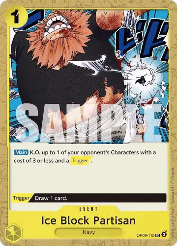 Ice Block Partisan (OP09-115), Emperors in the New World — One Piece card price