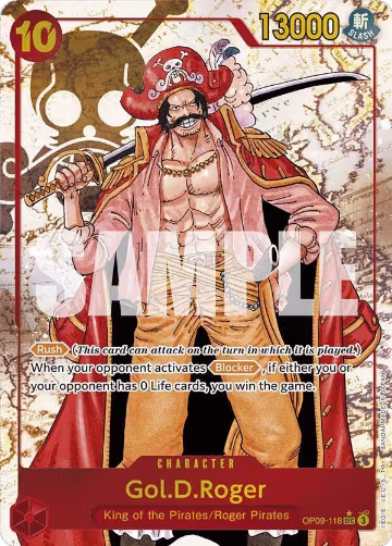 Gol.D.Roger (Alternate Art) (OP09-118), Emperors in the New World — One Piece card price