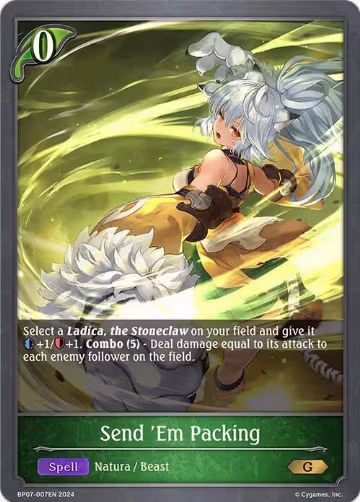 Send 'Em Packing (BP07-007EN), Verdant Steel — Shadowverse card price