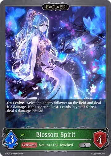 Blossom Spirit (Evolved) (BP07-009EN), Verdant Steel — Shadowverse card price