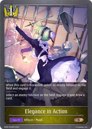 Elegance in Action (BP07-034EN), Verdant Steel — Shadowverse card price