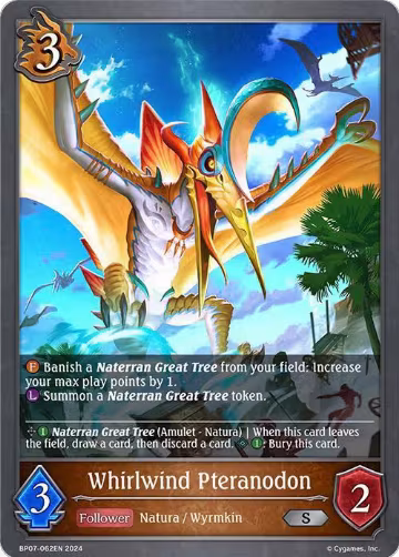 Whirlwind Pteranodon (BP07-062EN), Verdant Steel — Shadowverse card price