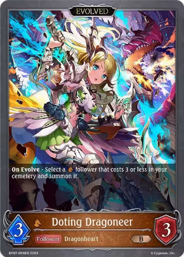 Doting Dragoneer (Evolved) (BP07-066EN), Verdant Steel — Shadowverse card price