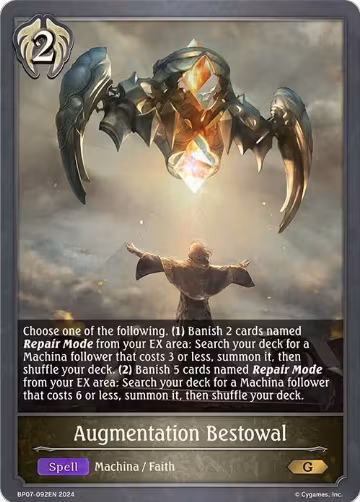 Augmentation Bestowal (BP07-092EN), Verdant Steel — Shadowverse card price