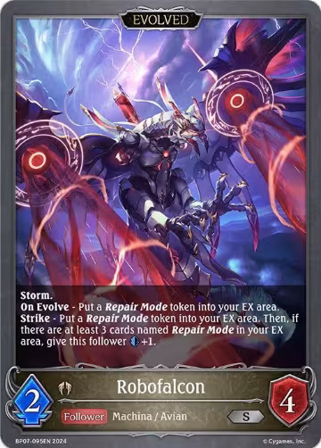 Robofalcon (Evolved) (BP07-095EN), Verdant Steel — Shadowverse card price
