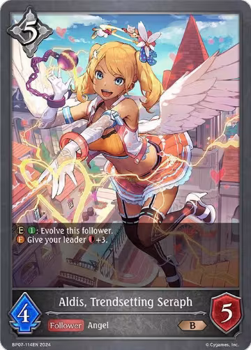 Aldis, Trendsetting Seraph (BP07-114EN), Verdant Steel — Shadowverse card price