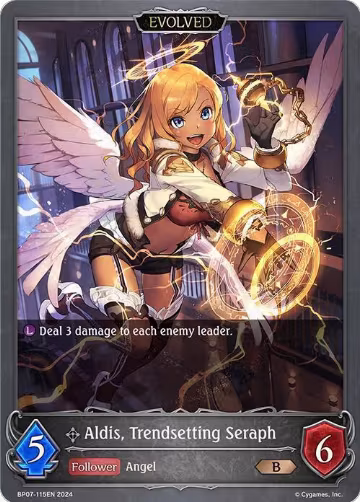 Aldis, Trendsetting Seraph (Evolved) (BP07-115EN), Verdant Steel — Shadowverse card price
