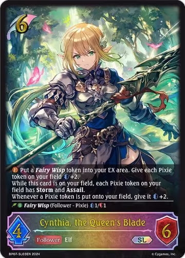 Cynthia, the Queen's Blade (SL) (BP07-SL03EN), Verdant Steel — Shadowverse card price