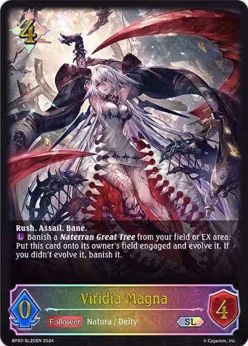 Viridia Magna (SL) (BP07-SL20EN), Verdant Steel — Shadowverse card price