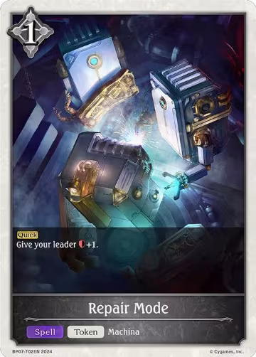 Repair Mode (BP07-T02EN), Verdant Steel — Shadowverse card price
