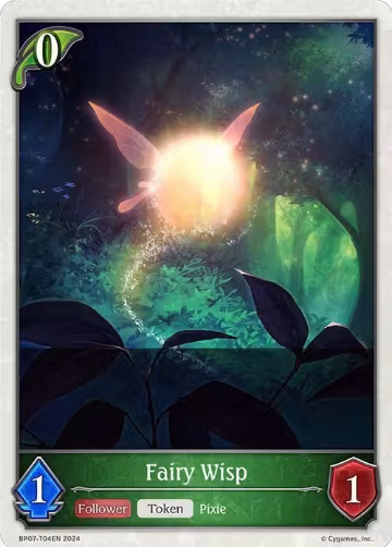 Fairy Wisp (BP07-T04EN), Verdant Steel — Shadowverse card price