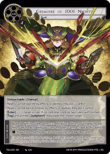 Grimoire of 1001 Nights (TEU-091 SR), Timeless Eclipse of the Underworld — Force of Will card price