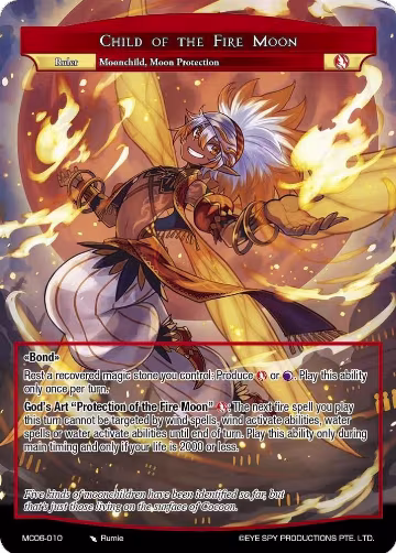 Child of the Fire Moon (MC06-010 RR), Memoria Collection 06 — Force of Will card price