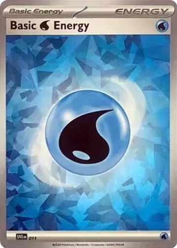 Basic Water Energy (Cracked Ice Holo) (011), Scarlet & Violet Energies — Pokémon card price