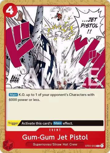 Gum-Gum Jet Pistol (ST01-015), Revision Pack Cards — One Piece card price