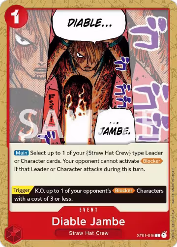Diable Jambe (ST01-016), Revision Pack Cards — One Piece card price