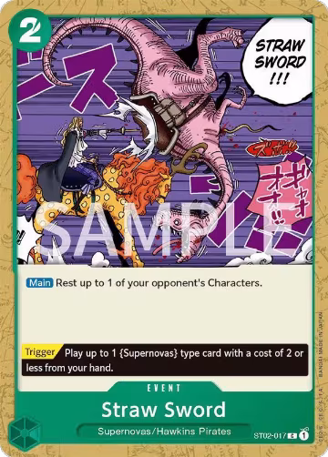 Straw Sword (ST02-017), Revision Pack Cards — One Piece card price