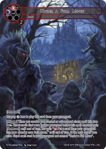 Under a Full Moon (T3 Pre-release Party), Promo Cards — Force of Will card price