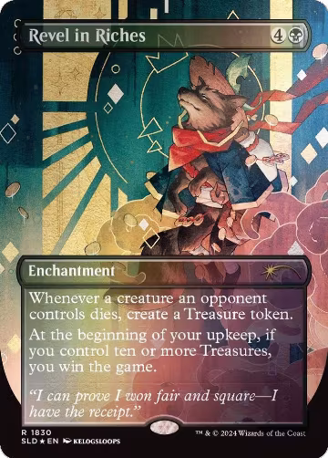 Revel in Riches (Rainbow Foil) (1830), Secret Lair Drop Series — Magic card price