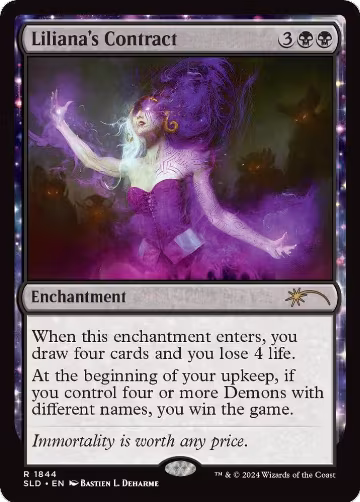 Liliana's Contract (1844) (1844), Secret Lair Drop Series — Magic card price