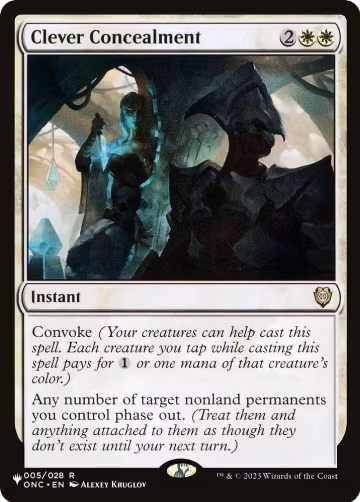Clever Concealment (005/028), The List Reprints — Magic card price