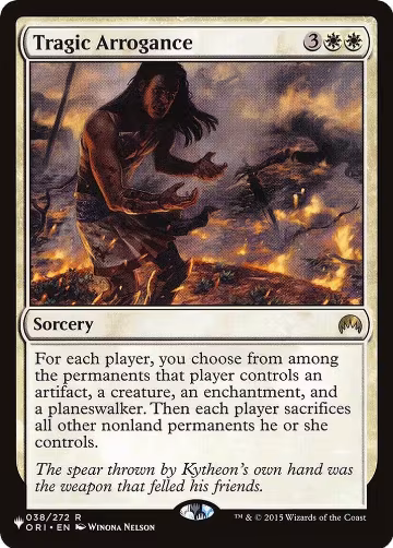 Tragic Arrogance (038/272), The List Reprints — Magic card price